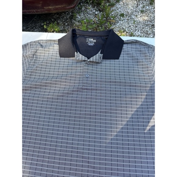 PGA Tour Other - PGA Tour Golf Polo Shirt Men Size XXL Short Sleeve Black & Gray Pattern